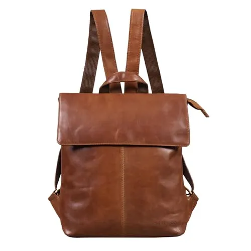 STILORD Charlie Vintage Lederrucksack Braun von STILORD