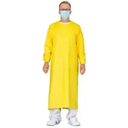 emissimo Mehrweg Schutzkittel MSK155OCG, gelb, 135x155 cm von Emissimo Medical