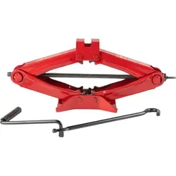 START 1T Scherenwagenheber mit Griff – kompakt und robust für Notfälle - Wagenheber für Autos, ideal für leichte Fahrzeuge bis 1 Tonne. Ergonomischer Griff für einfache Handhabung und kompaktes Design, perfekt für den Kofferraum.