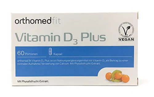 orthomed orthomed fit Vitamin D3 Plus 60 veg. Kapseln (11,4g) (vegan)