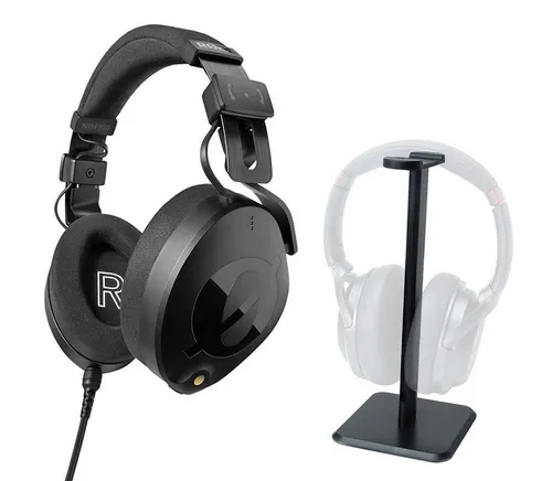 RØDE NTH-100 Kopfhörer mit Tisch-Stativ - Professioneller Kopfhörer mit passive Geräuschunterdrückung und erstklassigem Tragekomfort. Inklusive Tisch-Stativ für optimale Aufbewahrung und Nutzung.