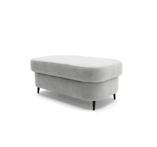 Muffo Hocker PRIAM mit Stauraum und elegantem Design - Moderner Hocker mit Bettzeugbehälter, ideal für jedes Interieur. Weicher Bezug und stabile Konstruktion sorgen für hohen Sitzkomfort. Perfekt als Sitzgelegenheit oder praktische Ablage. Maße: 104x60x43 cm.