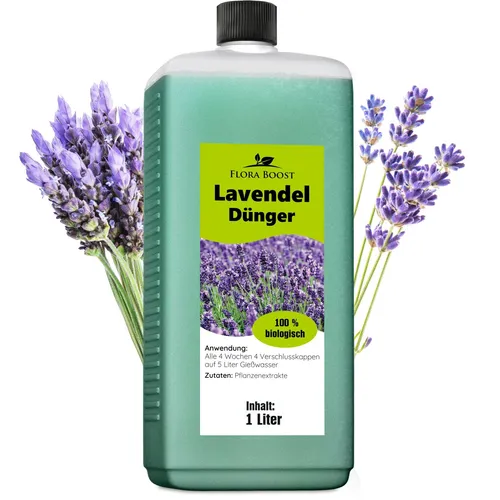 Lavendel Dünger Flora Boost Flüssigdünger für Lavendel Pflanzen 1 Liter