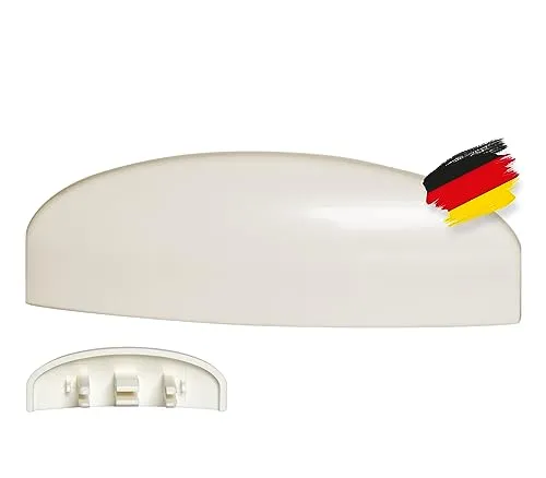 BAUHELD® Fenster Wasserschlitzkappen 25-30 mm [30 Stück] - Abdeckung aus beständigem ASA Kunststoff [Made in Germany] - Zum Auffangen von Kondenswasser am Fensterrahmen Lüftungsschlitz - RAL 9016