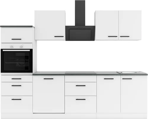 OPTIFIT Küchenzeile Palma, Breite 270 cm, wahlweise mit E-Geräten, seitenverkehrt stellbar