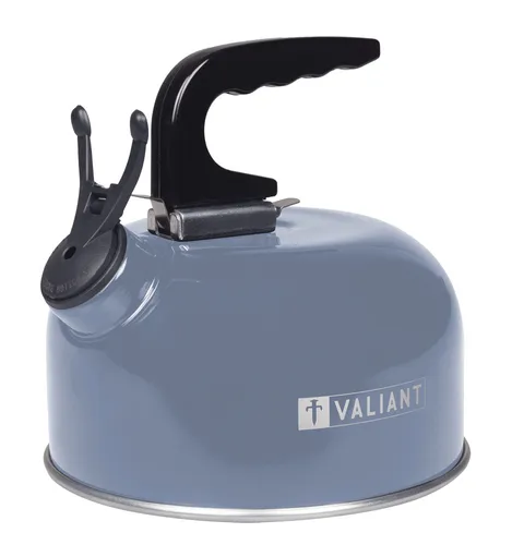 Valiant Tragbarer Camping Pfeifkessel - Blau - 1 Liter Wanderkessel
