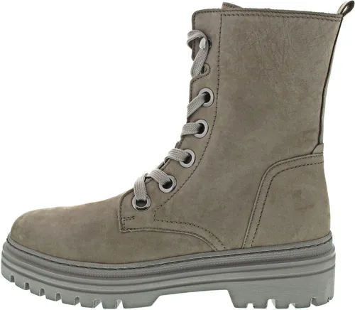 Gabor Schnürstiefelette grau 42 EU - Elegante Schnürstiefelette in Grau aus hochwertigem Leder, ideal für stilvolle Auftritte. Bequeme Gummisohle sorgt für optimalen Tragekomfort.