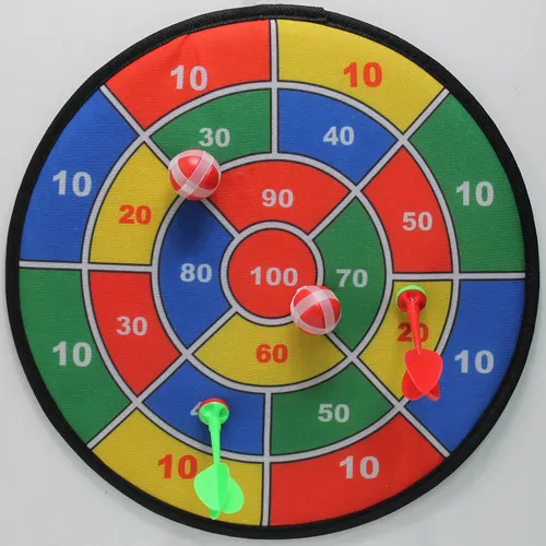 Dartscheibe 36 cm mit Klettband, Dart Spiel Klett Scheibe, Bälle, Pfeile (LHS)