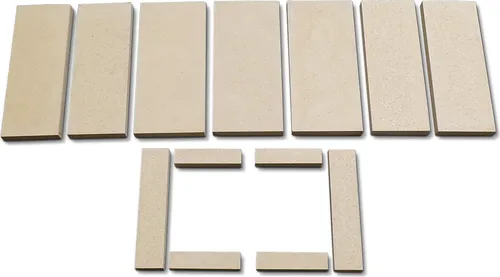 Feuerraumauskleidung passend für Techfire Aldebaran Kaminofen Ersatzteil Brennraum