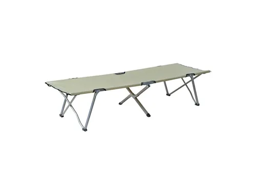Outsunny Feldbett Metall, Oxford - Klappbares Campingbett für optimalen Schlafkomfort - Camping-Möbel mit strapazierfähiger Oxford-Gewebe Liegefläche und wasserabweisender PVC-Beschichtung, ideal für komfortable Nächte im Freien.