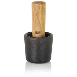 AdHoc MO14 Reibmörser Camo.6 aus Gusseisen und Akazienholz in schwarz von AdHoc