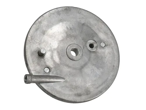 Bremsschild hinten, Alu natur - für Simson KR51/1 Schwalbe, SR4