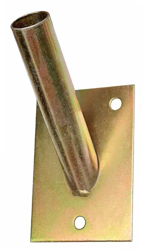 Fahnenhalter Fahnenmasthalter Fahnenwandhalter Fahnenmast Flagge 1-Fach Gelb Ve.