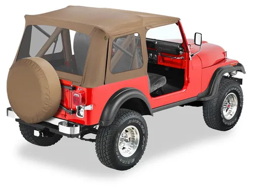 Produktbild Softtop Braun Supertop Bestop Verdeck Spice Jeep CJ7 76-86 Wrangler YJ 87-95