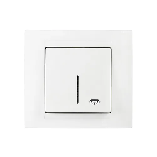 Günsan Moderna Taster Licht mit Lichtsymbol Unterputz Weiss in schwarz von Günsan