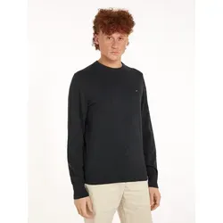 Tommy Hilfiger Herren PIMA ORG CTN Cashmere Crew Neck Pullover, Grau (Dark Grey Heather), XXL - Pullover für Herren mit Rundhalsausschnitt und Rippstrickbündchen, aus hochwertiger Pima-Baumwolle und Cashmere für ein luxuriöses Tragegefühl.