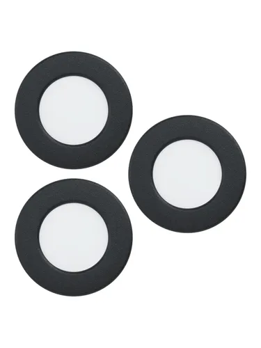 EGLO connect.z 3er-Set Smart-Home LED Bad-Einbaustrahler Fueva - Einbauleuchten für das Bad mit RGB-Funktion, dimmbar und IP44 für spritzwassergeschützten Einsatz. Steuerbar per App und Sprachbefehl, ideal für individuelles Lichtdesign.