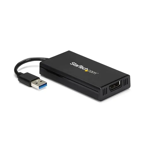 StarTech .com USB 3.0 auf DisplayPort Adapter - Externe Grafikkarte für Ultra HD 4K, TAA-konform und 9 m Länge für beeindruckende Bildqualität
