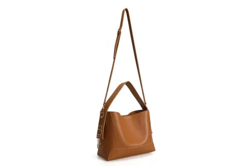 Schultertasche Handtasche Alltag Bag Senf - Stylische Umhängetasche für Damen in trendigem Senf, aus robustem Polyvinylleder gefertigt. Ideal für den Alltag, bietet sie genügend Platz für Ihre Essentials.