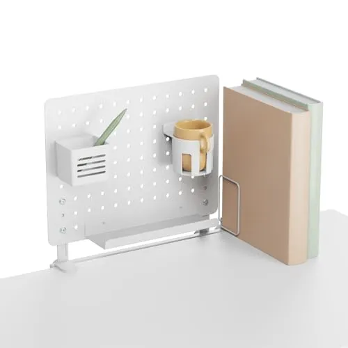 HOKO Schreibtischaufsatz TINO mit Lochwand und Zubehör - Schrankaufsätze für mehr Ordnung am Arbeitsplatz. Der magnetische Organizer mit Becher- und Stiftehalter sowie Buchstütze ist werkzeuglos montierbar und schafft Platz auf dem Schreibtisch.