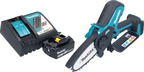 Makita DUC 101 RG01 Akku Astsäge 18 V mit 6,0 Ah Akku - Sägen: Kompakte Akku Astsäge mit bürstenlosem Motor, automatischer Kettenschmierung und XPT für optimale Leistung unter harten Bedingungen.