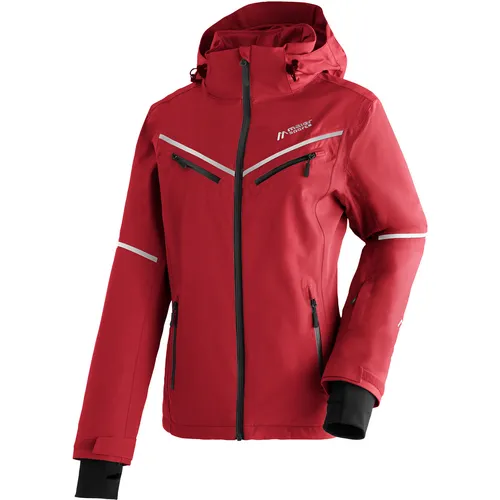 Maier Sports Lunada Damenjacke salsa/white (M11320) 36 in rot von Maier Sports