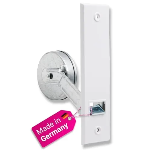 ROLLLRA | Gurtwickler inkl. Abdeckplatte Lochabstand 160mm bis 5m Gurt (für 20-24mm Gurtband) für Rolladen Rollladen - Unterputz Einlassgurtwickler [10160]