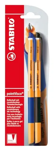 STABILO - Tintenroller - pointVisco - 2er Pack - blau, schwarz