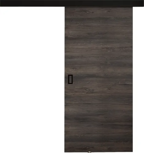 MIRJAN24 Schwebetür Werdi, Stilvolle Zimmertür 70 cm in Esche Dunkel - Praktische Schwebetür Werdi, ideal für Wohnräume. Mit Selbstschließsystem und hochwertiger Laminatplatte. Einfache Montage und zeitloses Design für jede Wandöffnung.