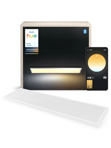 Philips Hue Aurelle Plafoniera LED Smart 32895200 - Smart LED Deckenleuchte mit IP44 Schutz, dimmbar und ideal für Wohnräume, die eine moderne Beleuchtungslösung benötigen.