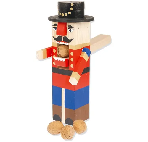 matches21 HOME & HOBBY Nussknacker Massivholz Bausatz Kinder Holzbaukasten