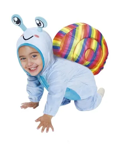 Kleine Baby Schnecke Kinderkostüm - Kostüme für 18-24 Monate, süßes Schnecken-Design mit warmem Overall für kühle Tage und ideal für Krabbelkinder.