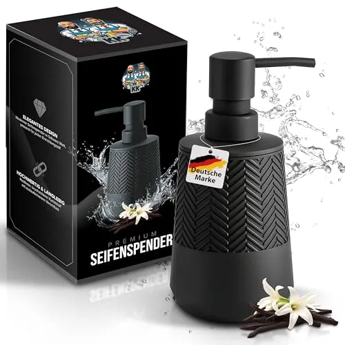 Seifen- & Lotionsspender Schwarz von KORKENKURLING