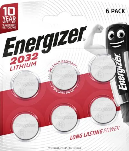Energizer Knopfzelle CR 2032 3V 6 St. 240 mAh Lithium CR2032