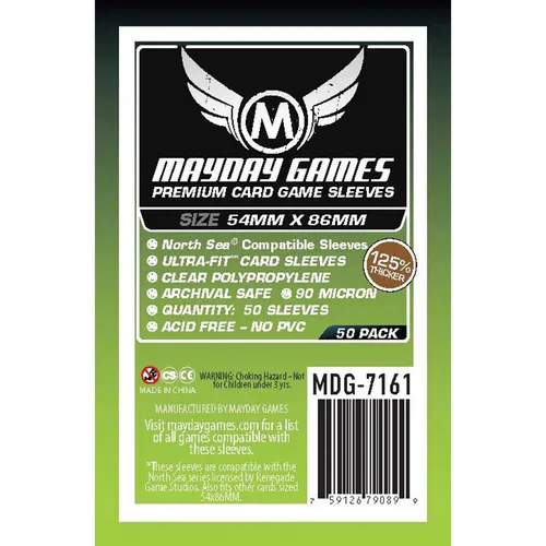 Mayday Premium Card Sleeves Kartenschutzhüllen 54 x 86 MM 50 Stück - 7161