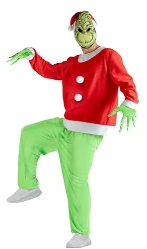 Grinch Unisex-Kostüm für Erwachsene (Größe XL)