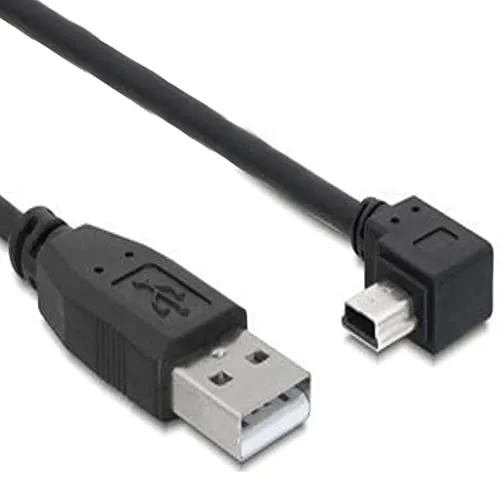 Delock Kabel USB 2.0-A Stecker > USB mini-B 5pin Stecker gewinkelt 3m