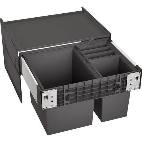 Blanco Select II XL 60/3 Einbau Abfallsammler - Haushaltszubehör für Unterschränke ab 60 cm, mit 3 Behältern für effizientes Mülltrennen und einfache Handhabung.