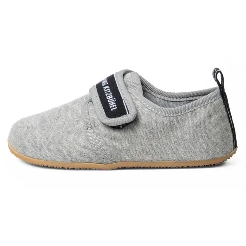 Living Kitzbühel Klettmodell Kids Hellgrau EU 30 - Hausschuhe aus atmungsaktiver Baumwolle, mit praktischem Klettverschluss für einfaches An- und Ausziehen, perfekt für den Freizeitgebrauch.