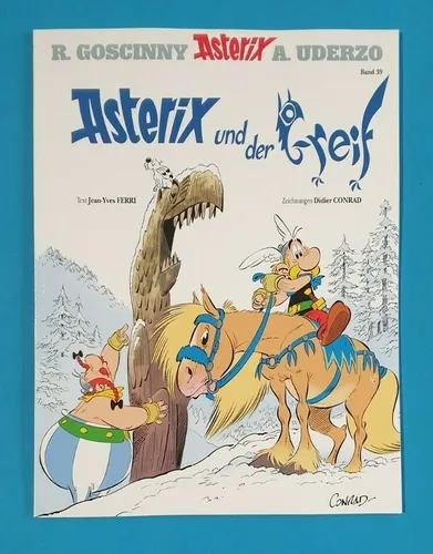 Asterix und der Greif - Band 39 der Asterix & Obelix Sammlung - Comics & Graphic Novels, neueste Veröffentlichung in der beliebten Asterix-Serie, ideal für Sammler und Fans humorvoller Abenteuer.