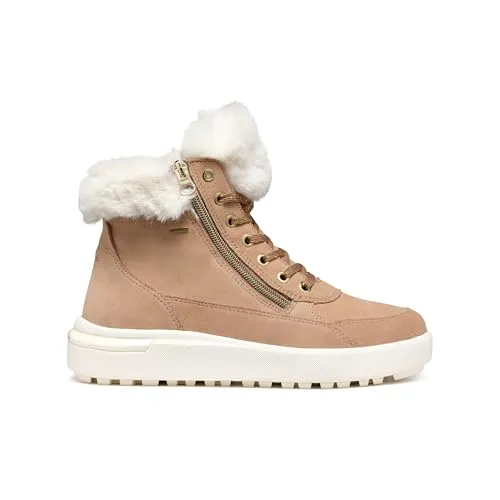 Geox Damen D DALYLA B ABX A Ankle Boot - Wasserabweisend und stilvoll - Wanderschuhe mit flachem Absatz, aus hochwertigem Wildleder, ideal für Outdoor-Aktivitäten und modische Akzente.