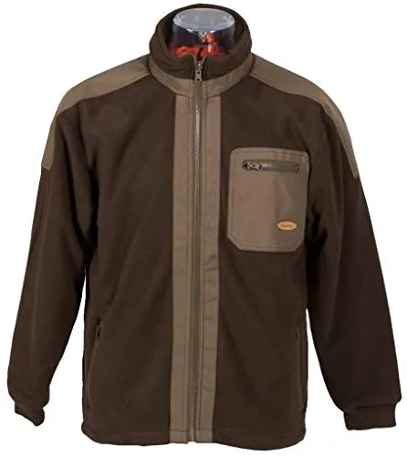 HUBERTUS Herren Fleece Wendejacke Oliv Gr. XXXL - Bequeme Wendejacke aus 100% Polyester in Oliv und Orange, ideal für wechselnde Wetterbedingungen. Mit praktischen Taschen für zusätzlichen Stauraum.