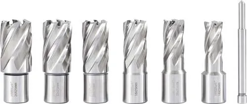 FRITZFURT 3121-1017 7-teiliges Kernlochbohrer-Set - Praktisches 7-teiliges Set mit Bohrern in 14 mm bis 20 mm Durchmesser, ideal für präzises Bohren in verschiedenen Materialien. Perfekt für den professionellen Einsatz!