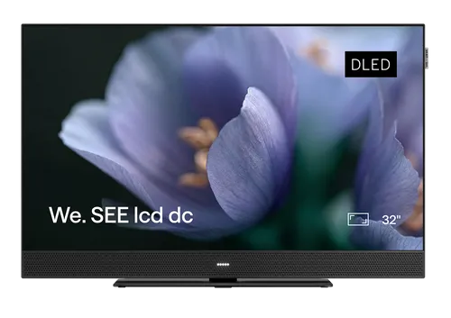 LOEWE We. See LCD DC 32 Zoll – Smart-TV mit Dolby Vision IQ und Soundbar - Erleben Sie ein beeindruckendes 4K UHD Bild mit lebendigen Farben und starkem Kontrast. Die integrierte Soundbar sorgt für kraftvollen Sound und klare Dialoge. Ideal für Streaming und Gaming mit HDMI 2.1 und schneller Konnektivität.