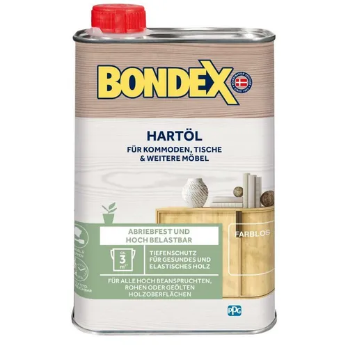 Produktbild Bondex Hartöl Farblos 0,25 L Holzöl, Möbelöl, Bodenöl für Innenbereich NEU