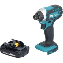 Makita DTD 152 Y1 Akku Schlagschrauber 18 V - Kraftvoller Schlagschrauber mit 165 Nm Drehmoment, ideal für vielseitige Anwendungen. Inklusive 1,5 Ah Akku für kabellosen Einsatz und optimale Bewegungsfreiheit.