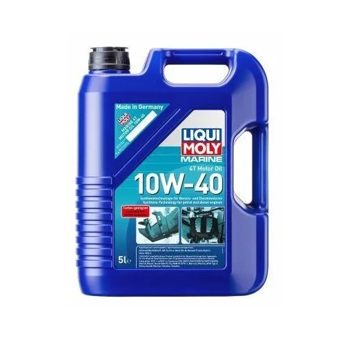LIQUI MOLY Marine 4T Motor Oil 10W-40 - 5 L Boot Motoröl - Hochwertiges Motoröl für Boote mit hervorragendem Verschleißschutz und schneller Durchölung, ideal für sichere Kaltstarts und optimalen Korrosionsschutz.