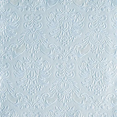 Ambiente Servietten Dinner/Party ca. 40x40 Elegance Pearl Blue Hochzeit - Taufe geprägt - Ideal Als Geschenk