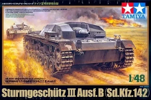Tamiya 32507 Sturmgeschutz III Ausf. B 1/48 - Detaillierter Panzerbausatz - Modell-Bausatz im Maßstab 1:48, ideal für Modellbau-Enthusiasten, die Wert auf Präzision und Detail legen.