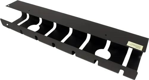 Kabelkanal Untertischmontage, 2 Stück - Leitungs- & Strebenkanäle, ideal für eine saubere Kabelorganisation unter dem Tisch, schwarz und aus robustem Stahl gefertigt.